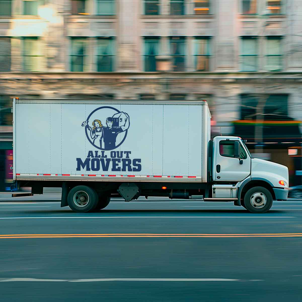 All Out Movers logo
