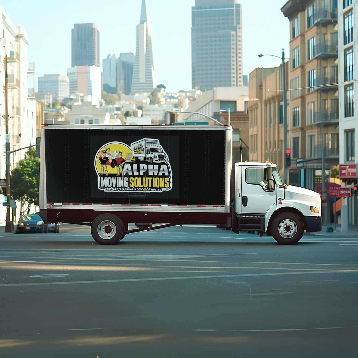 ALPHA MOVING SOLUTIONS logo