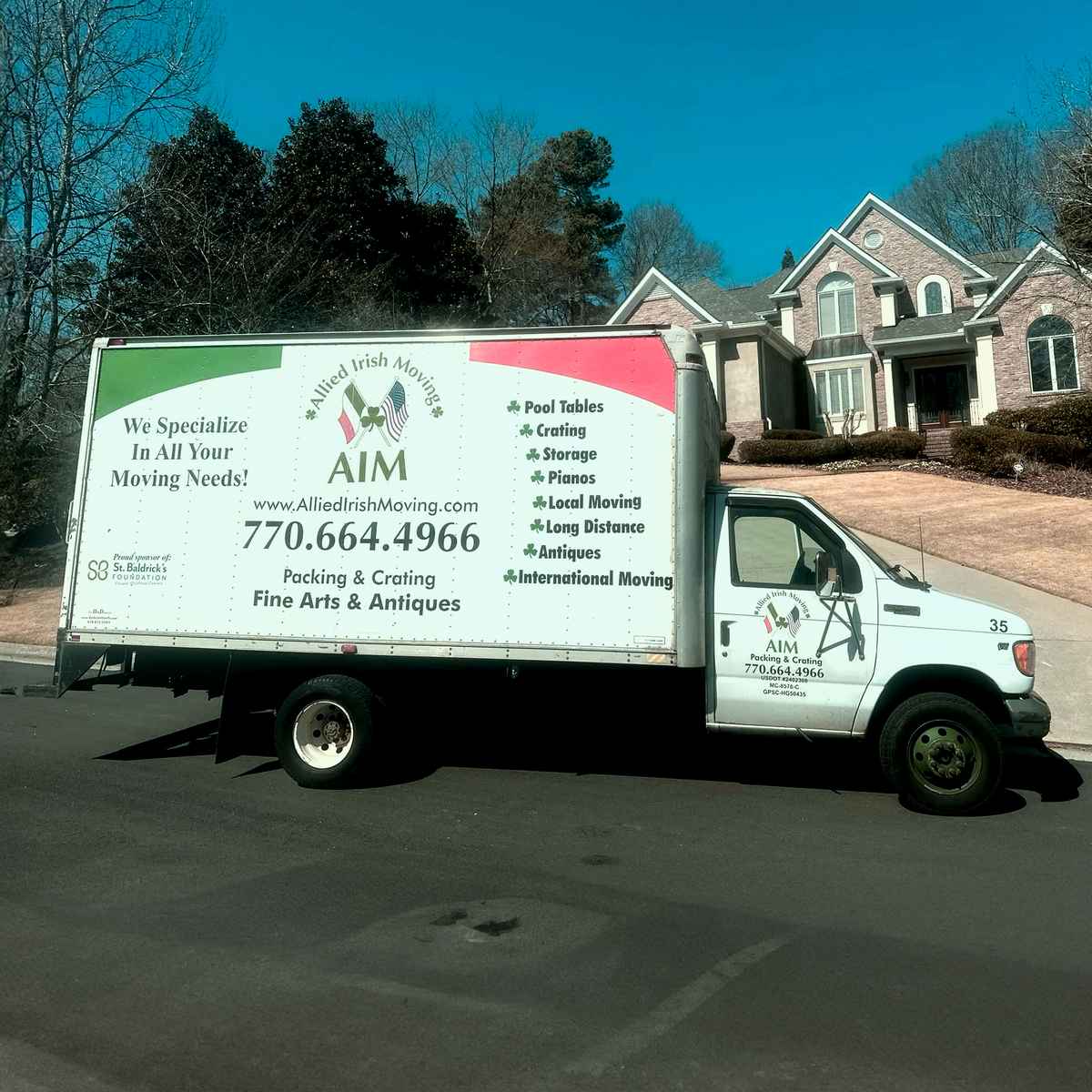 Allied Irish Moving & Crating logo