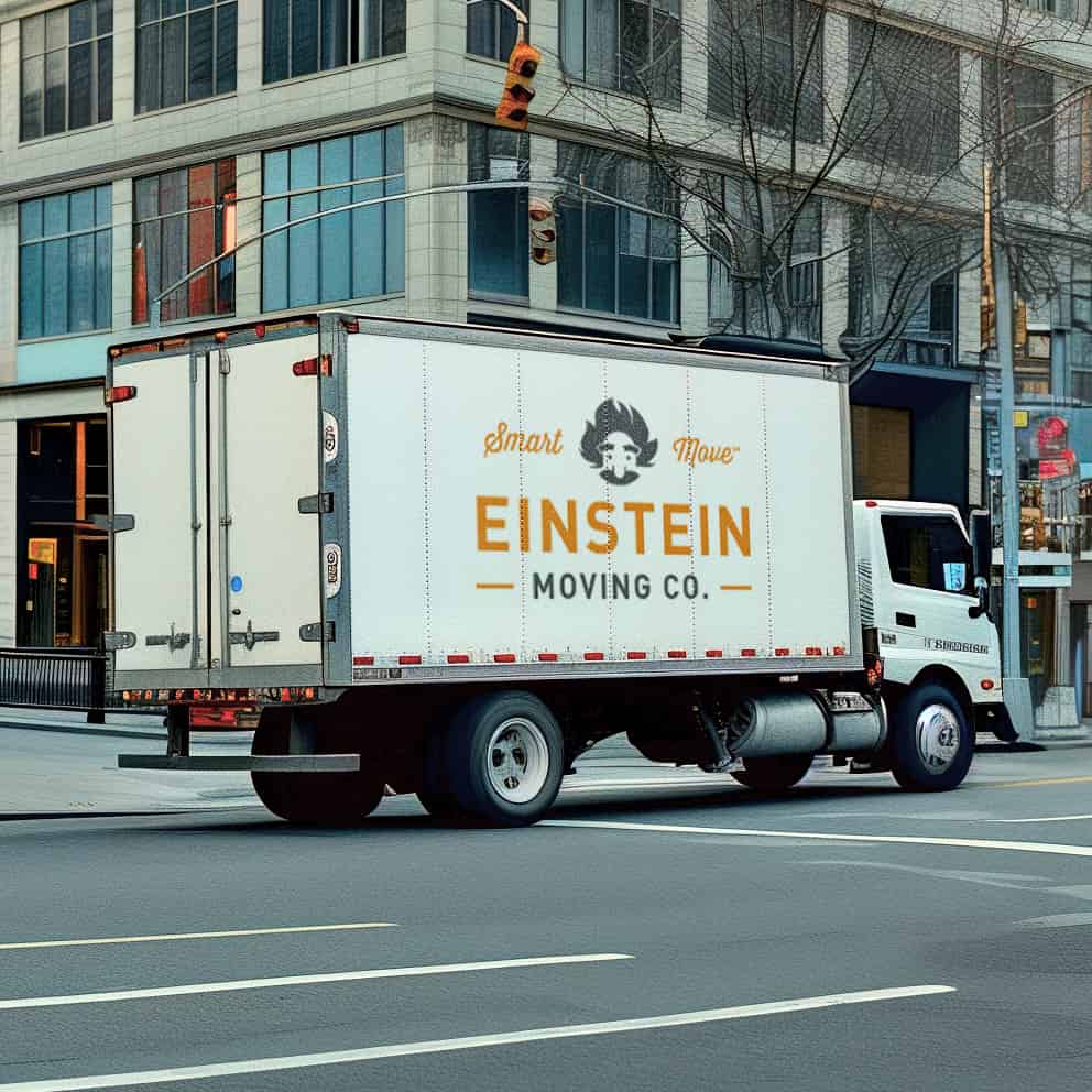 Einstein Moving Company logo