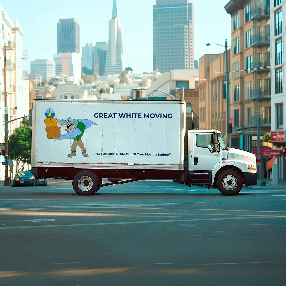Great White Moving Company logo