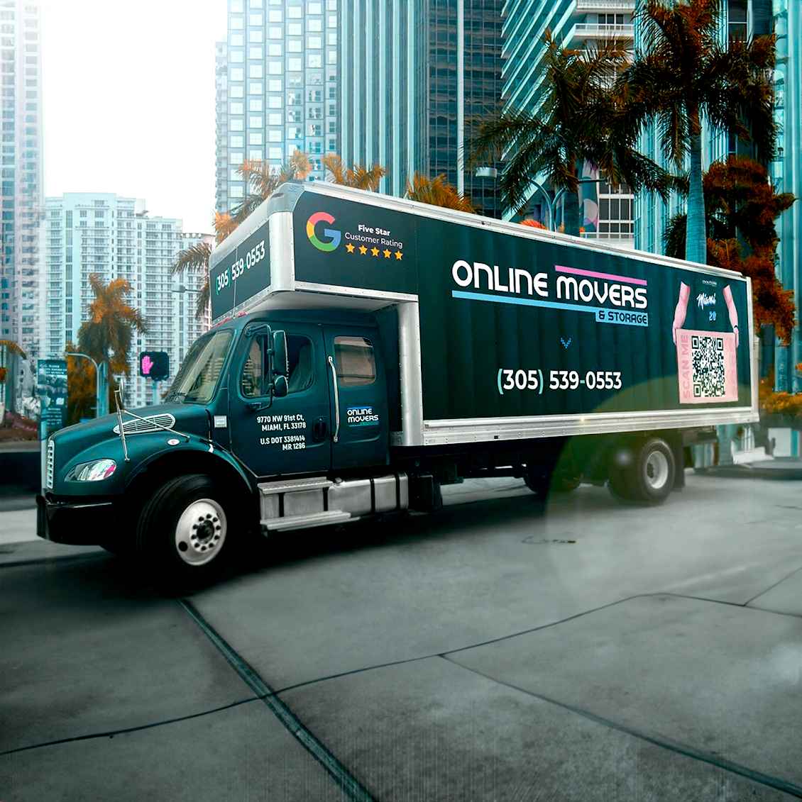 Online Movers & Storage logo