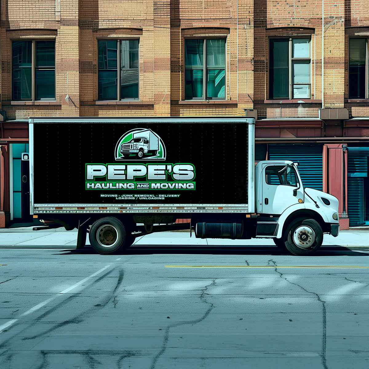 Pepe's Hauling and Moving logo
